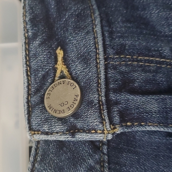 PAIGE Jimmy Jimmy Denim Shorts Roll Up Cuff Size 29 - Picture 7 of 10